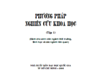 Phương pháp nghiên cứu khoa học tập 1 – GS.TSKH Lê Huy Bá