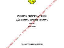 Giáo trình Phương Pháp Phân Tích Các Thông Số Môi Trường- TS.Nguyễn Trung Thành