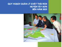 Quy Hoạch Quản Lý Chất Thải Rắn Huyện Tây Sơn Đến Năm 2025