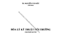 Giáo trình Hóa Lý Kỹ Thuật Môi Trường – Nguyễn Văn Sức