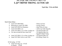 AutoCAD nâng cao và lập trình trong AUTOCAD