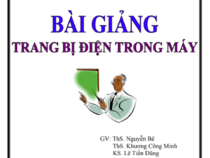 Bài giảng trang bị điện trong máy