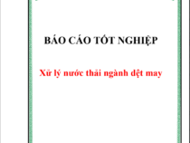 Xử lý nước thải ngành dệt may