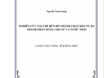 NGHIÊN CỨU TÁI CHẾ BÙN ĐỎ THÀNH CHẤT KEO TỤ ĐA THÀNH PHẦN DÙNG CHO XỬ LÝ NƯỚC THẢI