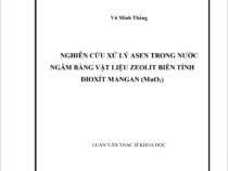 NGHIÊN CỨU XỬ LÝ ASEN TRONG NƯỚC  NGẦM BẰNG VẬT LIỆU ZEOLIT BIẾN TÍNH  ĐIOXÍT MANGAN (MnO2)